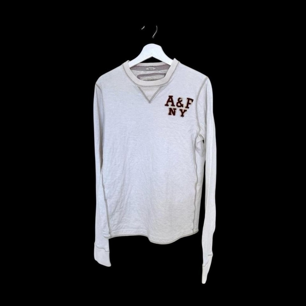 Vintage Abercrombie & Fitch Long Sleeve Shirt Men's Sz Large Distressed Y2K